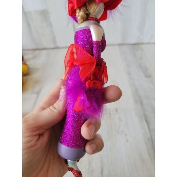 De carlini elegant shopper lady Italian glass vintage ornament purple - Picture 6 of 8